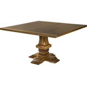 Mesa comedor base central torneada